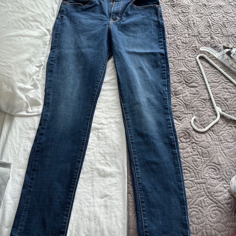 Levi's 721 High Rise Skinny Dark Blue Denim Jeans